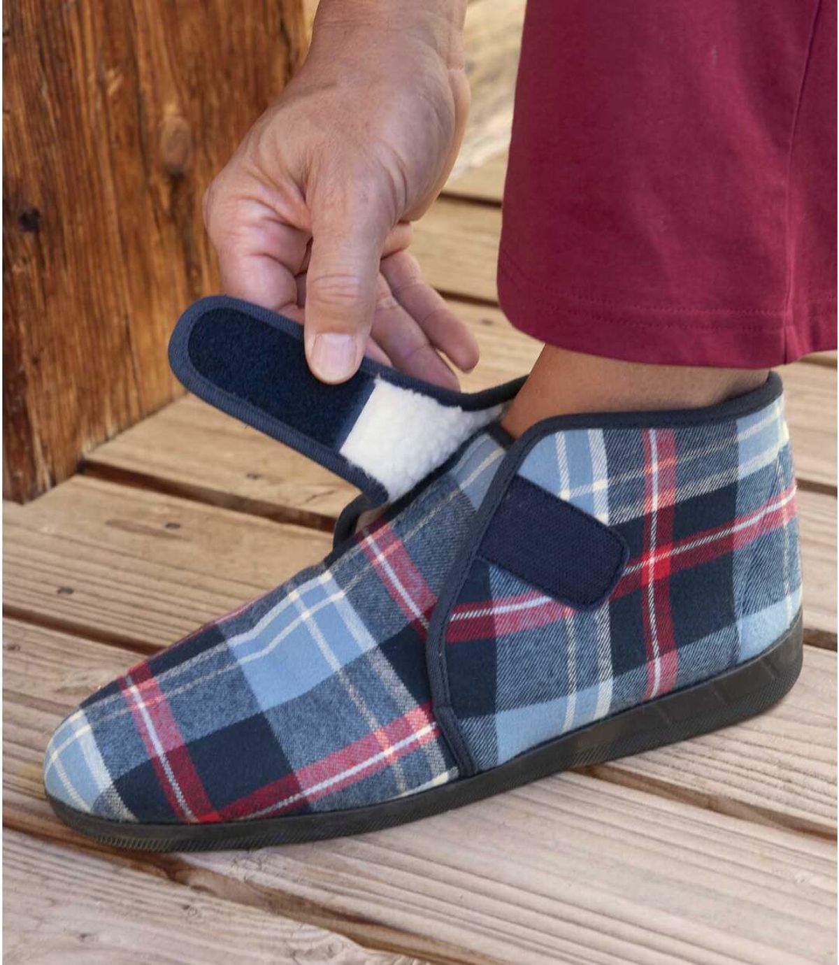 mens slippers full back